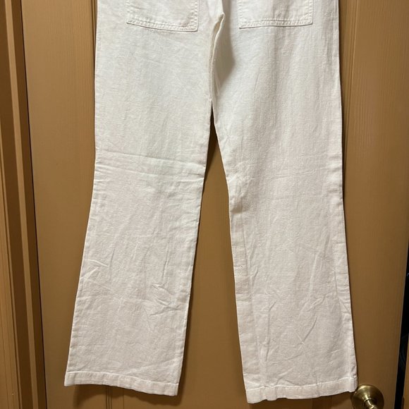 ❣️LIKE NEW❣️Dolce & Gabbana White Pants Made in Italy Size S Linen Cotto… - Picture 6 of 11